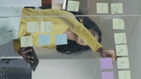 Animation of financial data processing over diverse business people discussing work at office. Global business, finances and digital interface concept digitally generated video. - Powered by Shutterstock - Get 15% off with code: PIKWIZARD15