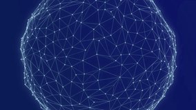 Animation of globe with connections and data processing. Global connections, data processing, computing and digital interface concept digitally generated video. - Powered by Shutterstock - Get 15% off with code: PIKWIZARD15