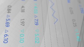 Digital animation of stock market data processing against data processing on white background. global finance and economy concept - Powered by Shutterstock - Get 15% off with code: PIKWIZARD15