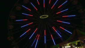 Ferris Wheel Lights At Night