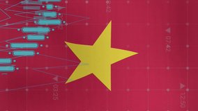 Animation of data processing over flag of cameroon. global business, finances, connections and digital interface concept digitally generated video. - Powered by Shutterstock - Get 15% off with code: PIKWIZARD15