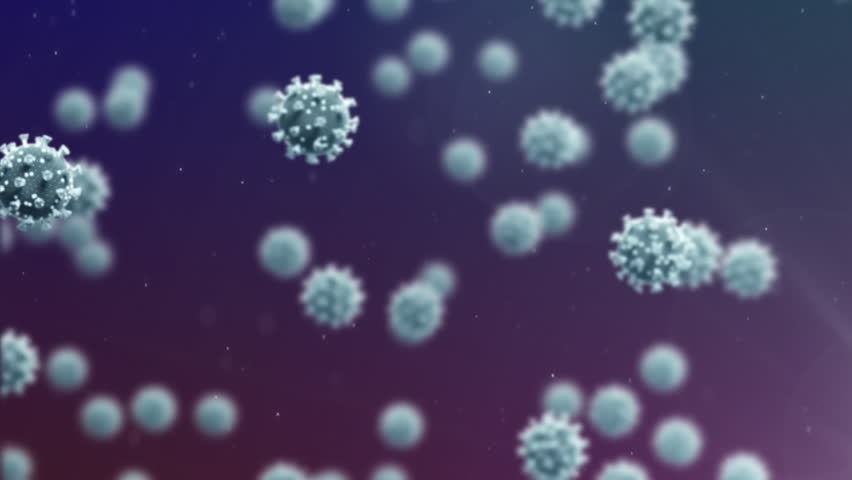 Animation of 3D coronavirus Covid 19 cells spreading with rotating DNA strands. Global coronavirus pandemic concept digitally generated image. - Powered by Shutterstock - Get 15% off with code: PIKWIZARD15