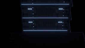 Animation of globe and data processing over computer servers. Global data processing, computing and digital interface concept digitally generated video. - Powered by Shutterstock - Get 15% off with code: PIKWIZARD15