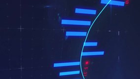 Animation of financial data processing over circuit board background. Global finance, business, connections, computing and data processing concept digitally generated video. - Powered by Shutterstock - Get 15% off with code: PIKWIZARD15