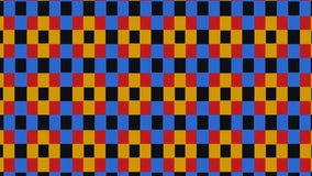Seamless Vibrant Checkerboard Pattern with Red Yellow Blue and Black Squares for Optical Illusion Animations Slides and Textile Designs slide animation - Powered by Shutterstock - Get 15% off with code: PIKWIZARD15