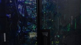 Signal launching transparent UI overlay on server updating codes with glitch bars for live monitor. Technology, cybersecurity, futuristic, digital, data, interface, network - Powered by Shutterstock - Get 15% off with code: PIKWIZARD15