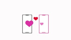 heart phone icon animation simple  - Powered by Shutterstock - Get 15% off with code: PIKWIZARD15