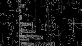 Animation of question mark and mathematical equations on black background. education, knowledge and school concept digitally generated video. - Powered by Shutterstock - Get 15% off with code: PIKWIZARD15