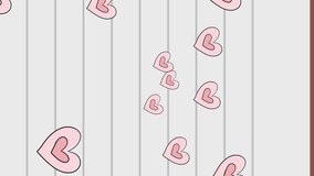 Animation of hearts falling over mathematical equations in school notebook. learning and maths education concept digitally generated video. - Powered by Shutterstock - Get 15% off with code: PIKWIZARD15