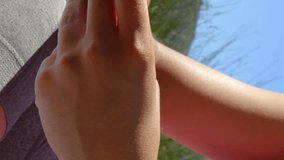 Animation of social media icons falling over person using smartphone. Social media and communication concept digitally generated video. - Powered by Shutterstock - Get 15% off with code: PIKWIZARD15