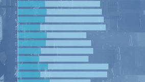 Animation of diverse graphs over blue cityscape. Global finance, money and economy concept digitally generated video. - Powered by Shutterstock - Get 15% off with code: PIKWIZARD15