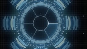 Animation of circular scanner processing data on interface over motherboard on black background. Data, global communication and digital interface concept digitally generated video. - Powered by Shutterstock - Get 15% off with code: PIKWIZARD15