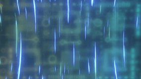 Animation of biometric fingerprint and data processing over circuit board. Global data processing, digital interface and connections concept digitally generated video. - Powered by Shutterstock - Get 15% off with code: PIKWIZARD15