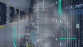 Animation of globe with connections and data processing. Global connections, data processing, computing and digital interface concept digitally generated video. - Powered by Shutterstock - Get 15% off with code: PIKWIZARD15