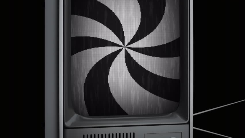 Spiral rotating on retro television screen over glowing static. Communication, retro, technology, broadcast and interference digitally generated video. - Powered by Shutterstock - Get 15% off with code: PIKWIZARD15