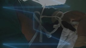 Animation of data processing over diverse surgeons in hospital. Global medicine, healthcare, connections, computing and data processing concept digitally generated video. - Powered by Shutterstock - Get 15% off with code: PIKWIZARD15