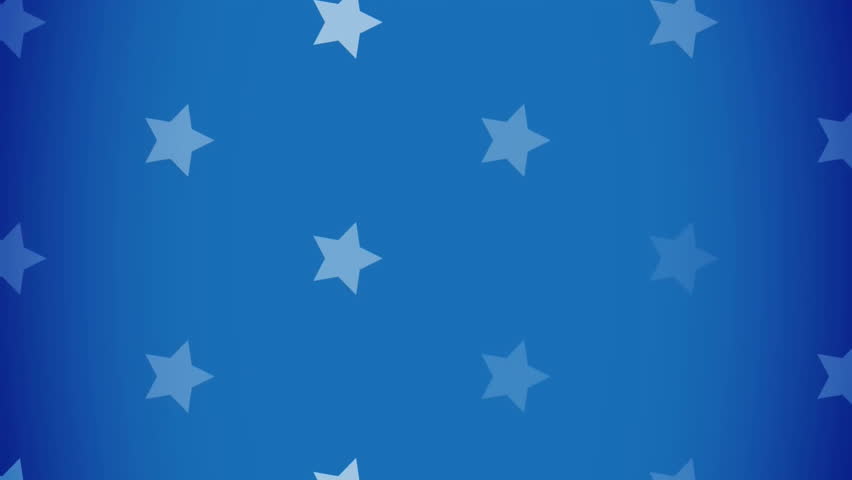 Animation of caucasian hand holding vote badge with american flag elements on blue background. America, politics, democracy, government, election and voting, digitally generated video.