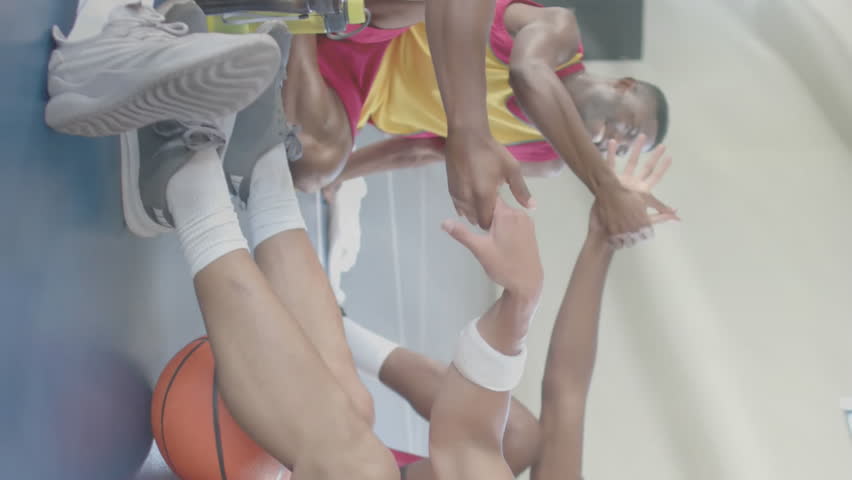 Animation of flag of france over diverse basketball players on court. Global sports, competition, connections, computing and data processing concept digitally generated video. - Powered by Shutterstock - Get 15% off with code: PIKWIZARD15