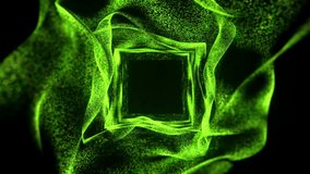 Looped 3D animation of a circular data explosion with sound wave-like motion, glowing particles, vortex effects, and energy bursts. Perfect for technology, music, or cosmic-themed visual content.  - Powered by Shutterstock - Get 15% off with code: PIKWIZARD15