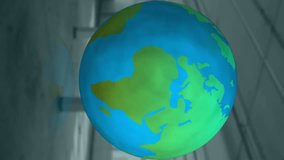 Animation of rotating globe over financial data and graphs. global finance, economy, and technology concept digitally generated video. - Powered by Shutterstock - Get 15% off with code: PIKWIZARD15