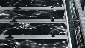 Animation of processing circle, connections and math formulas over servers. Data processing, communication, math, informatics and technology concept digitally generated video. - Powered by Shutterstock - Get 15% off with code: PIKWIZARD15