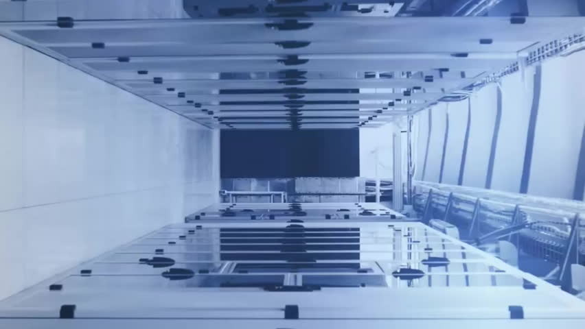 Animation of interface with scanner and street map over computer server room. Network, data, digital interface, connection, processing and communication, digitally generated video. - Powered by Shutterstock - Get 15% off with code: PIKWIZARD15