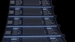 Animation of circuit board and digital data processing over computer servers. Global connections, computing and data processing concept digitally generated video. - Powered by Shutterstock - Get 15% off with code: PIKWIZARD15