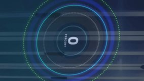 Animation of scope scanning and data processing over server room. Technology and digital interface concept digitally generated video. - Powered by Shutterstock - Get 15% off with code: PIKWIZARD15