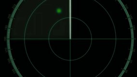 Animation of connections with icons and data processing over scope scanning on black background. Global connections, computing and data processing concept digitally generated video. - Powered by Shutterstock - Get 15% off with code: PIKWIZARD15