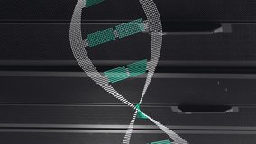 Animation of medical data processing over server room. Global medicine, technology, data processing and digital interface concept digitally generated video. - Powered by Shutterstock - Get 15% off with code: PIKWIZARD15