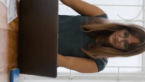 Animation of statistics and data processing over caucasian businesswoman in office. Global business, digital interface, computing and data processing concept digitally generated video. - Powered by Shutterstock - Get 15% off with code: PIKWIZARD15