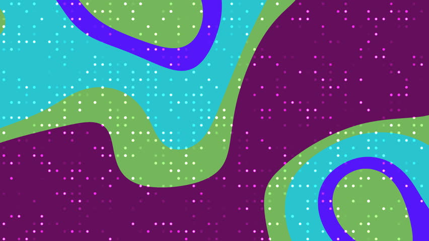 Suitable for graphic design projects, backgrounds, patterns, and modern art concepts. Colorful abstract shapes with dots in vibrant hues.