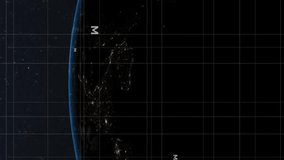 Animation of mathematical data processing over globe on blue background. Global connections, computing and data processing concept digitally generated video. - Powered by Shutterstock - Get 15% off with code: PIKWIZARD15