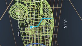 Animation of speedometer over electric van project on navy background. electric cars, eco power, sustainability and technology concept digitally generated video. - Powered by Shutterstock - Get 15% off with code: PIKWIZARD15