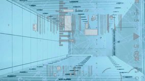 Animation of financial data processing and mathematical equations over server room. global business, finances and digital interface concept digitally generated video. - Powered by Shutterstock - Get 15% off with code: PIKWIZARD15