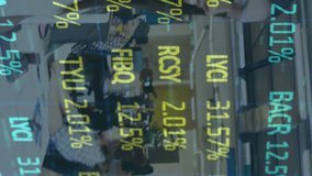 Animation of financial data processing over business people in office. global business, finances, data processing and connections concept digitally generated video. - Powered by Shutterstock - Get 15% off with code: PIKWIZARD15