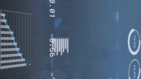 Animation of statistics and data processing. global data processing, digital interface and business concept digitally generated video. - Powered by Shutterstock - Get 15% off with code: PIKWIZARD15