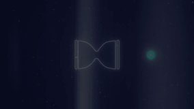 Animation of hour glass icon spinning over statistical data processing against blue background. Business data technology concept - Powered by Shutterstock - Get 15% off with code: PIKWIZARD15