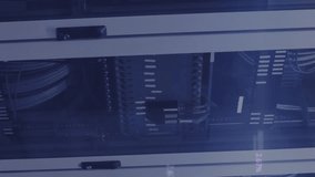 Business, media and education icons and data processing over computer servers. Communication network, data and digital interface technology, digitally generated video. - Powered by Shutterstock - Get 15% off with code: PIKWIZARD15