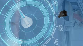 Animation of icons floating over speedometer and car. global automotive business, car services and technology concept digitally generated video. - Powered by Shutterstock - Get 15% off with code: PIKWIZARD15