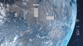 Animation of data processing and diagrams over globe. Global business and digital interface concept digitally generated video. - Powered by Shutterstock - Get 15% off with code: PIKWIZARD15