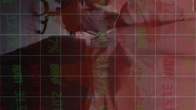 Animation of digital data processing over office background. Global finance, connections, cloud computing and data processing concept digitally generated video. - Powered by Shutterstock - Get 15% off with code: PIKWIZARD15