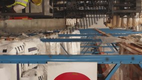 Animation of globe and data processing over worker using lift truck in warehouse. Global delivery, shipping, finances and digital interface concept digitally generated video. - Powered by Shutterstock - Get 15% off with code: PIKWIZARD15