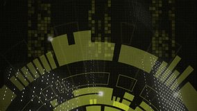 Animation of binary coding data processing over scope scanning on black background. Global connections, computing and data processing concept digitally generated video. - Powered by Shutterstock - Get 15% off with code: PIKWIZARD15