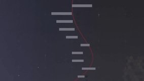 Power lines silhouetted against sky with financial graph overlay animation. energy, infrastructure, growth, finance, economy, data - Powered by Shutterstock - Get 15% off with code: PIKWIZARD15