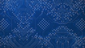 Animation of digital bar graphs on blue circuit board, showing data analysis. technology, analytics, infographic, future, growth, finance - Powered by Shutterstock - Get 15% off with code: PIKWIZARD15