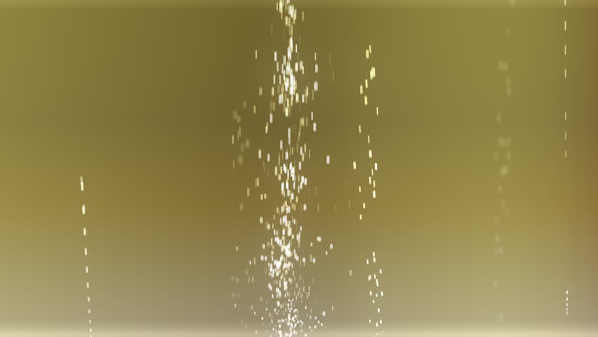 Champagne Bubbles Rising in Golden Light: Seamless Loop.