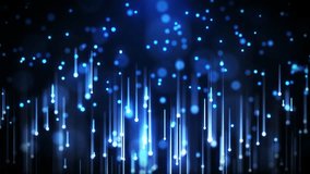Glowing blue particles and vertical light trails fall gracefully in a futuristic abstract background. Ideal for tech, data, or sci-fi visual concepts and digital environments. - Powered by Shutterstock - Get 15% off with code: PIKWIZARD15
