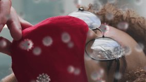 Covid-19 cells floating against thoughtful woman wearing face mask at office. hygiene and social distancing in the workplace during coronavirus covid 19 pandemic. - Powered by Shutterstock - Get 15% off with code: PIKWIZARD15