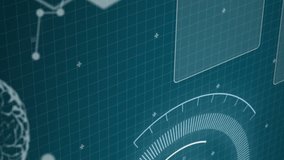 Animation of scanning scopes over grid. global connections, data processing and digital interface concept digitally. - Powered by Shutterstock - Get 15% off with code: PIKWIZARD15